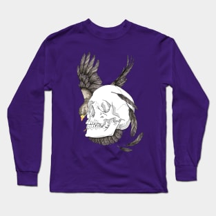 Nevermore skull Long Sleeve T-Shirt
